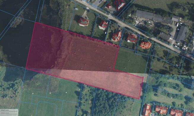 Działka siedliskowa nad rozlewiskiem 4 km od morza