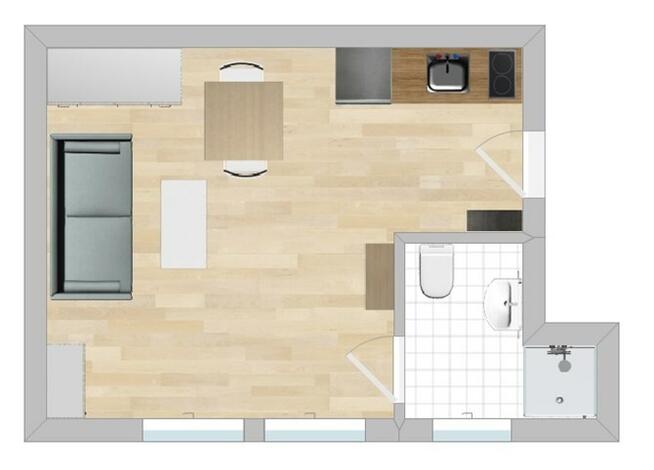 Os. Stalowe 16, kawalerka z widokiem na zieleń