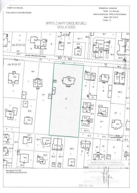Piękna atrakcyjnie położona działka.