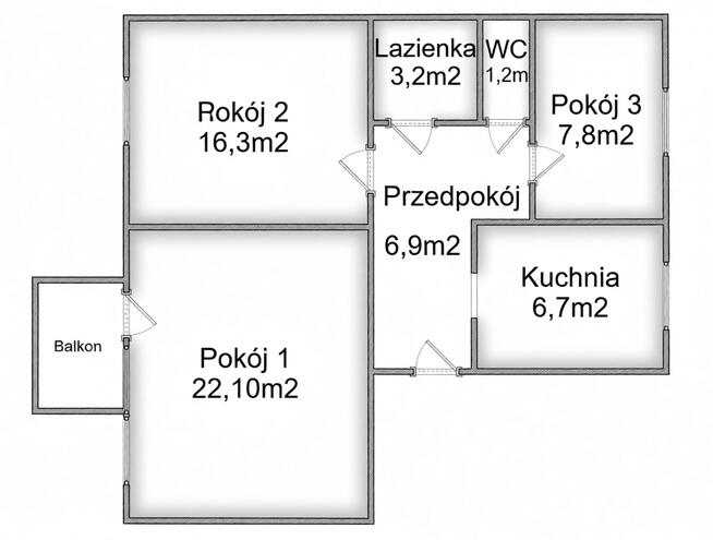 Mieszkanie do remonta - Rzeszów - Ślusarczyka 64m2