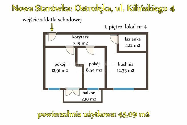 Mieszkanie 1 piętro - Nowa Starówka