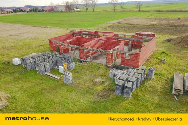 Działka1628 m² z rozpoczętą budową bliźniaka Osła