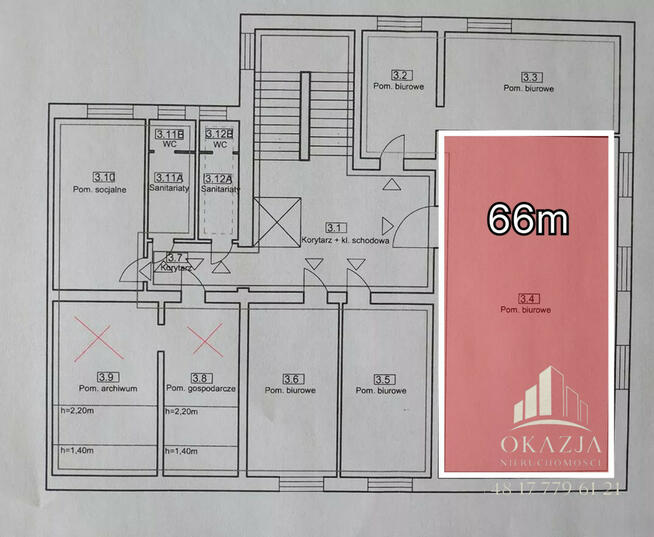 Lokal użytkowy Rzeszów Śródmieście, Polskiego Czerwonego Krzyża