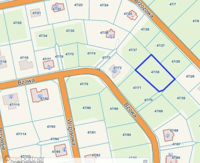 Działka budowlana Miłoszyce gm. Jelcz-Laskowice, Bzowa