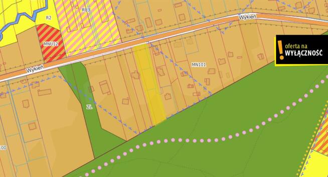 Działka budowlana Tumlin-Podgród gm. Miedziana Góra,