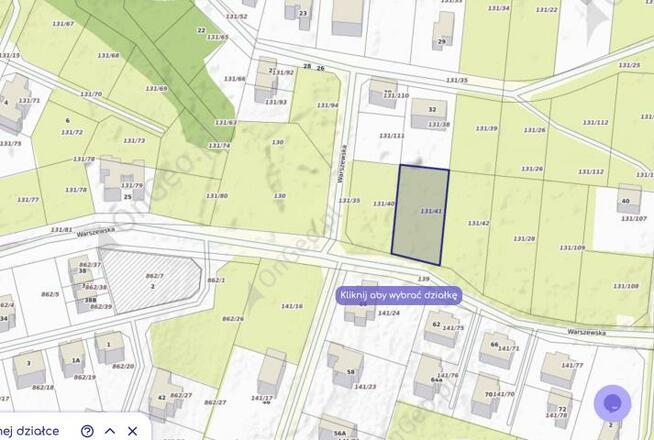 Działka budowlana Pilchowo gm. Police, Warszewska