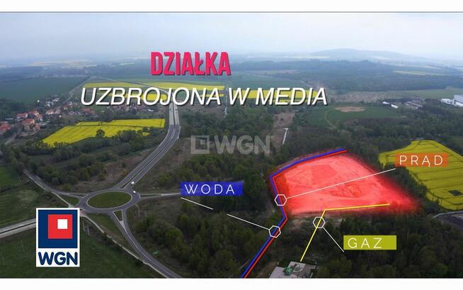 Działka inwestycyjna w Żarowie