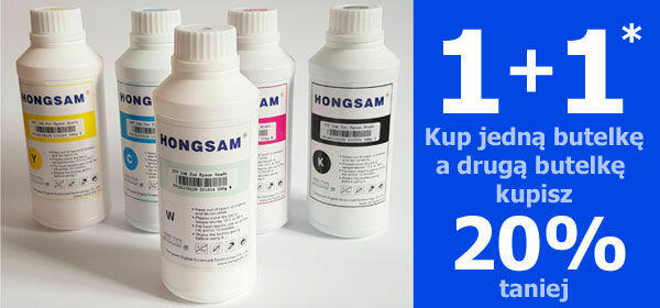 Tusz Hongsam DTF do nadruków na tekstyliach PROMOCJA 1+1