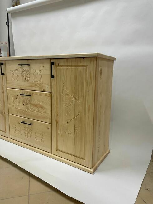 Komoda drewniana w stylu góralskim „Kryska”