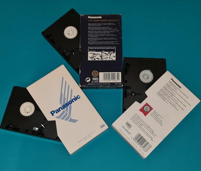 Panasonic Kaseta Video VHS x 3szt Made in Japan
