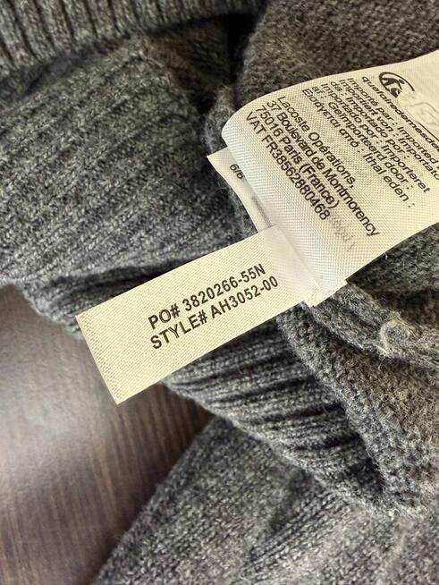 Sweter męski Lacoste Zip Neck AH3052-00