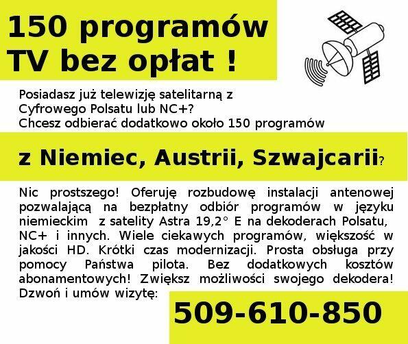 CANAL+ POLSAT DVBT montaż ustawienie serwis anten Radzymin
