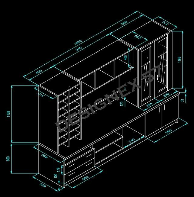 Dokumentacja techniczna w Autocadzie (meble, wnetrza, mechan