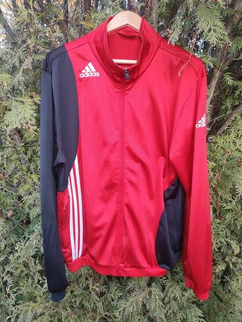 Bluza Adidas Kurtka Męska dresowa sportowa Piłkarska czerwon
