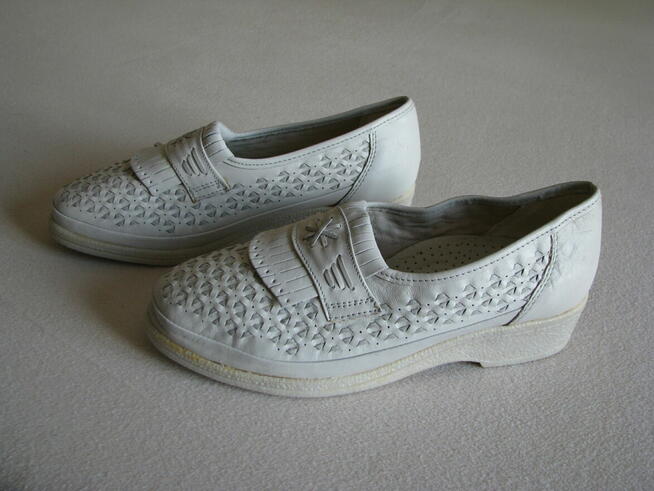 Wygodne buty damskie, rozm. 37,5 skóra naturalna, tęgość H