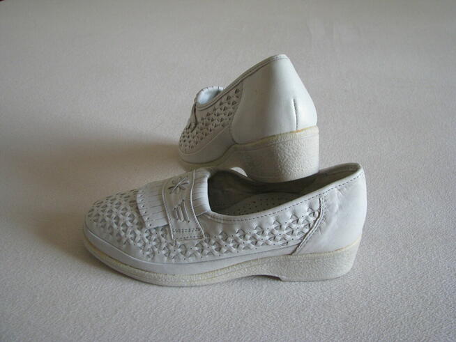 Wygodne buty damskie, rozm. 37,5 skóra naturalna, tęgość H