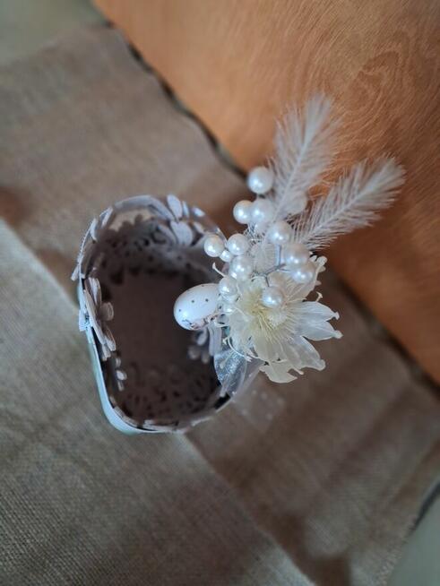 Koszyk wielkanocny ,kartonowy 22 x 16 x 20 cm