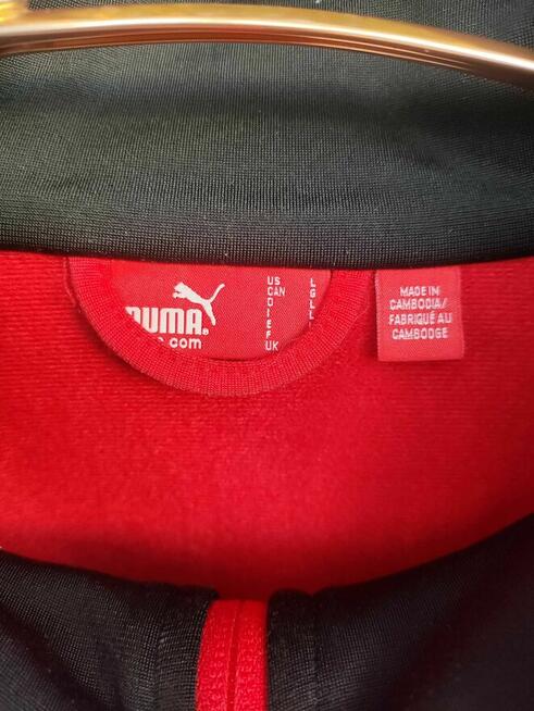 Bluza PUMA Kurtka sportowa dres czerwona zamek długi rękaw