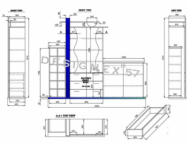 Dokumentacja techniczna w Autocadzie (meble, wnetrza, mechan