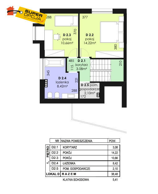 Mieszkanie Libertów gm. Mogilany,