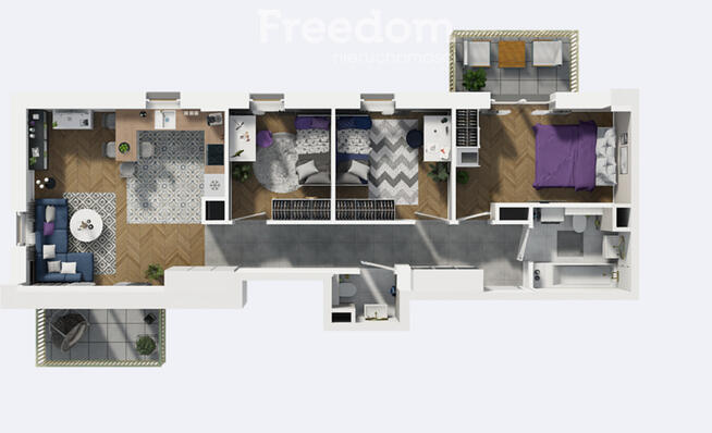 Mieszkanie 4 pokojowe w nowej inwestycji Wrotkowa