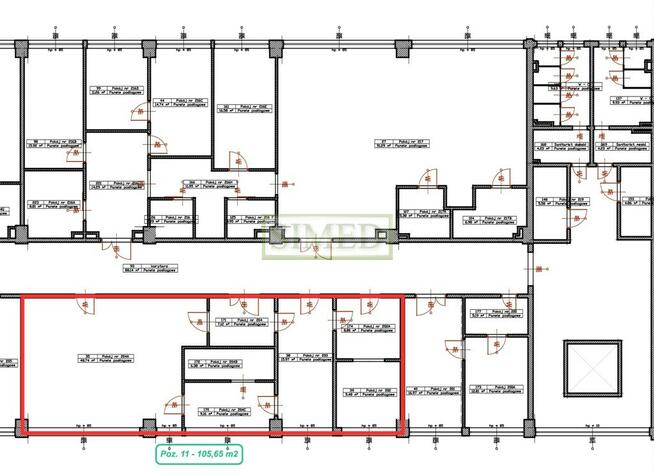 Dostep24h,recepcja,ochrona,poczekalnia,wys 4m .