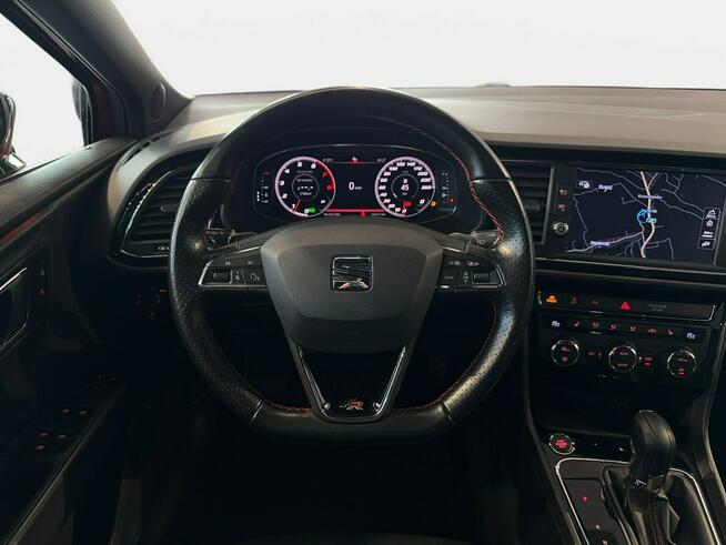 Seat Leon Sportstourer FR 2.0TSI 190KM DSG 2019 r., s. PL, pakiet Black, FullLink, NAVI, DCC