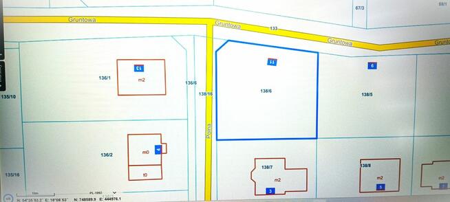 Działka budowlana Gościcino gm. Wejherowo, Gruntowa