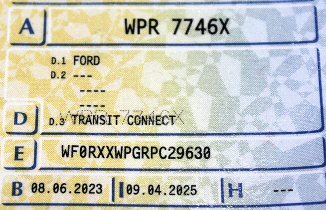 Ford Transit Connect Kamera Tempomat Parktonic 100KM FV23% 1WŁ Gwarancja