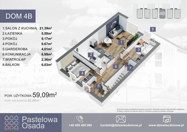 PRZEDSPRZEDAŻ mieszkanie k. Pruszcza Gd od 445tys.