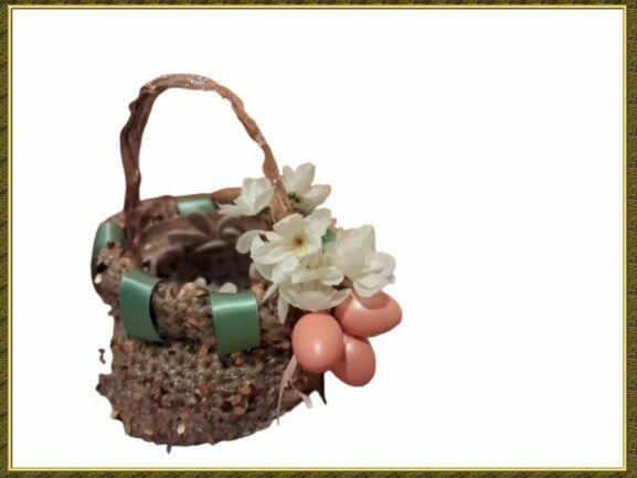 Koszyk wielkanocny handmade 22,5 x 12,5 x 12 cm