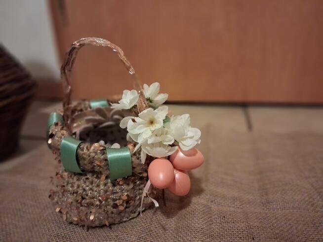 Koszyk wielkanocny handmade 22,5 x 12,5 x 12 cm