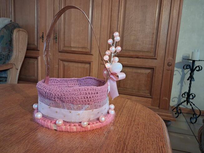 Koszyk wielkanocny ,handmade 29 x 10 x 19 cm