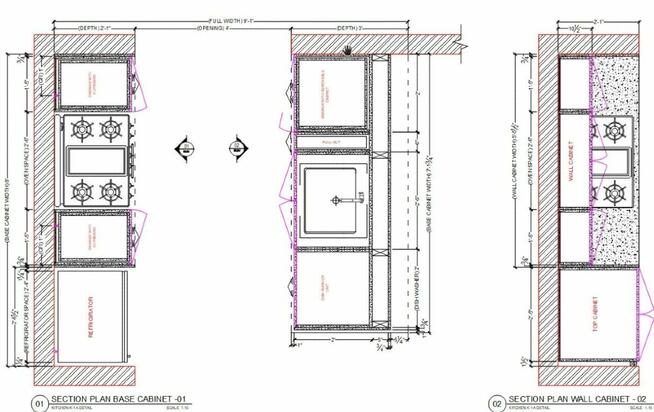 Dokumentacja techniczna w Autocadzie (meble, wnetrza, mechan