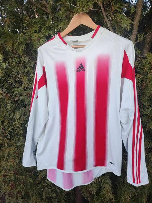 Koszulka Adidas Bluza sportowa Piłkarska czerwona biała