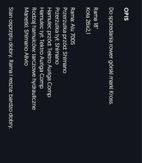 Cross Level A 4 sprzedam cena do uzgodnienia