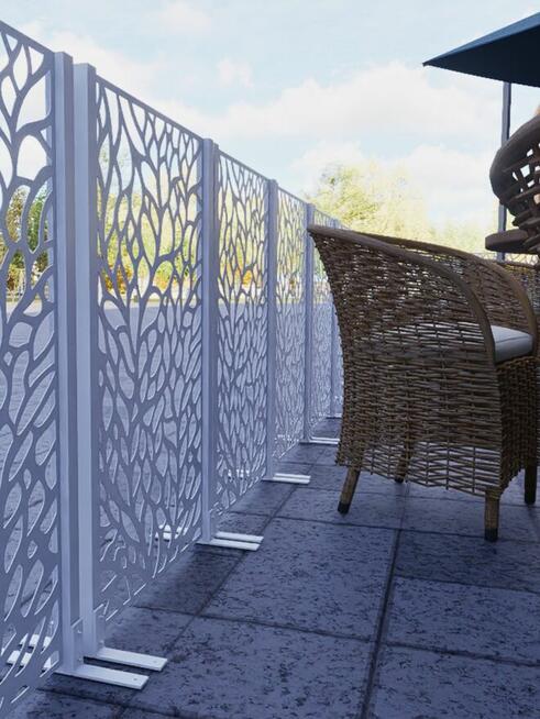 Ogrodzenie gastronomiczne, zabudowa ogródka, metalowy płotek