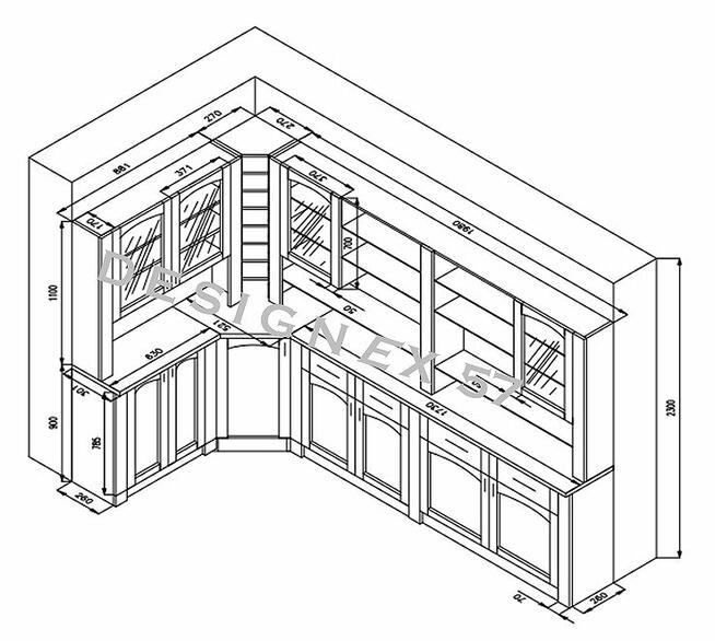 Dokumentacja techniczna w Autocadzie (meble, wnetrza, mechan