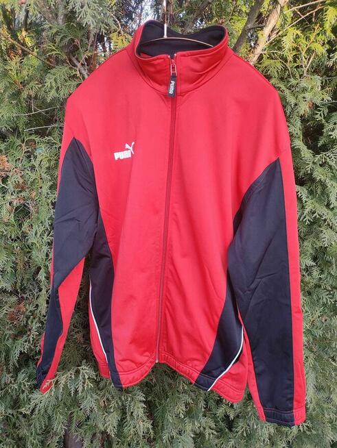 Bluza PUMA Kurtka sportowa dres czerwona zamek długi rękaw