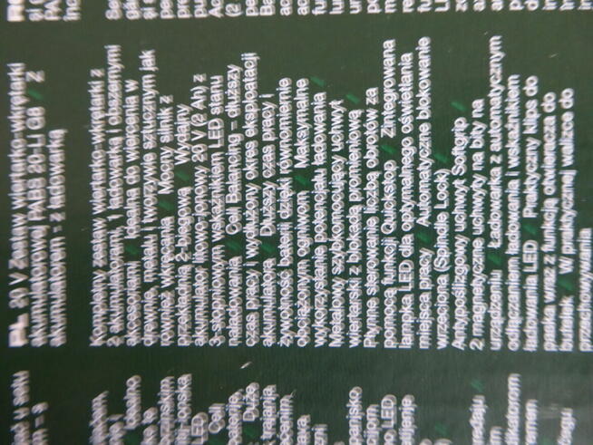 PARKSIDE PABS 20-Li G8 z 2aku 4Ah i 2Ah, ład 2,4A + 75 akces