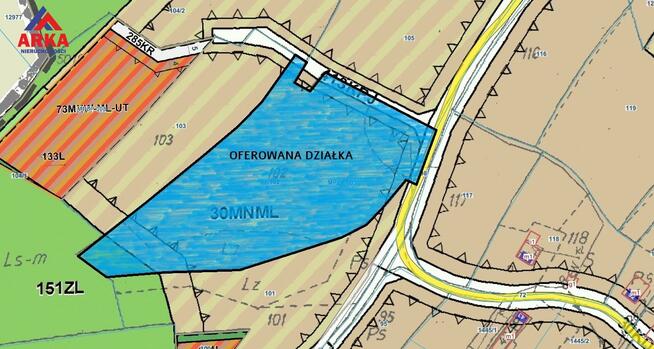 Działka budowlana Zawadka gm. Tokarnia