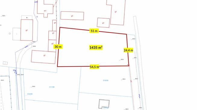 Działka budowlana Panoszów gm. Ciasna, Łąkowa