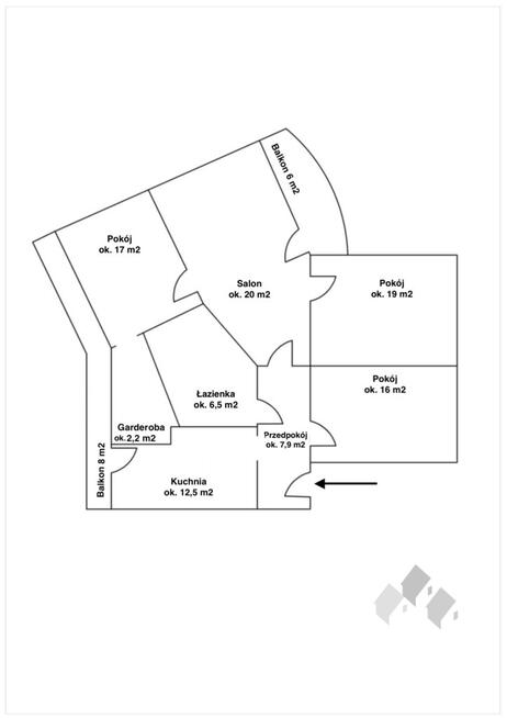 4 pok. 1 piętro 101 m2, Zientary Malewskiej