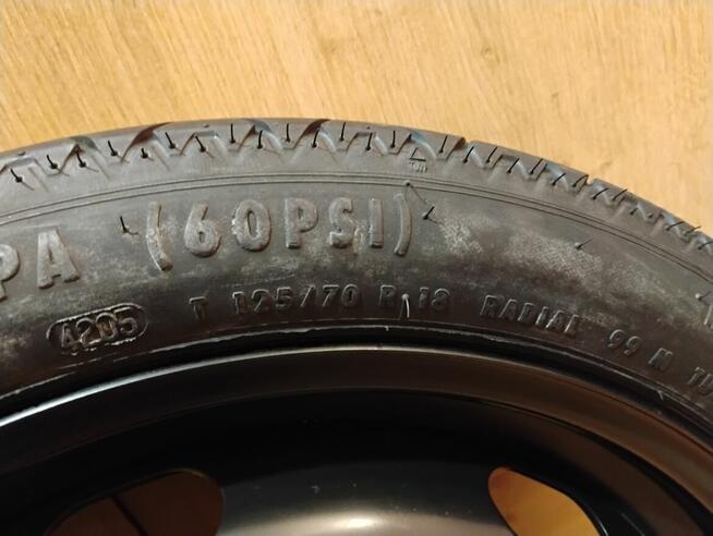 Koło dojazdowe PASSAT CC Dojazdówka. 125/70/18.