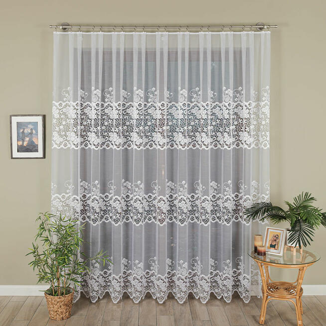 Firany żakardowe na metry i na taśmie marszczącej, sklep