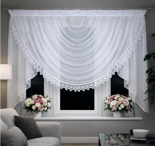 Lambrekin 250-280 cm, firana woda, firany szyte