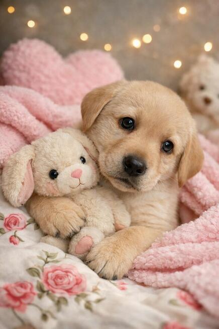 Labrador retriever wspaniałej budowy po ojcu pochodzenia FCI