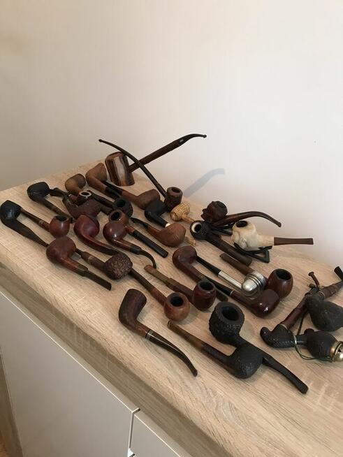 Fajki kolekcjonerskie ,stojaki na fajki