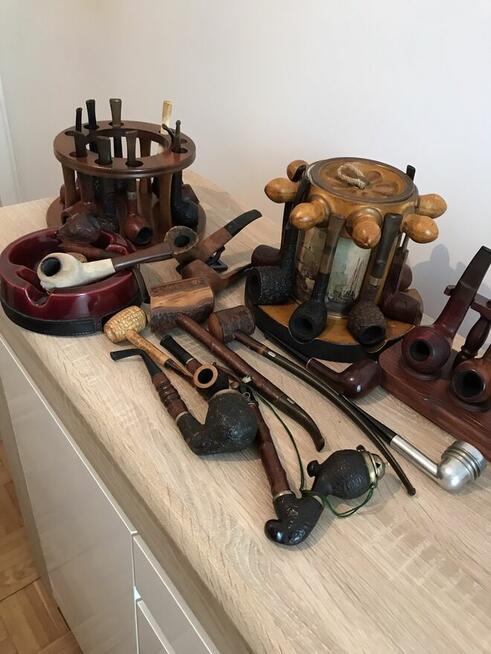 Fajki kolekcjonerskie ,stojaki na fajki