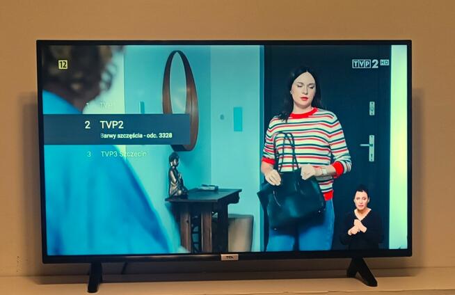 43 Cali TV TCL LED 4K HDR Android TV DVB-T2 HEVC+Uchwyt+Hdmi